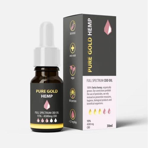 15% Pure Gold Hemp CBD olaj 30ml