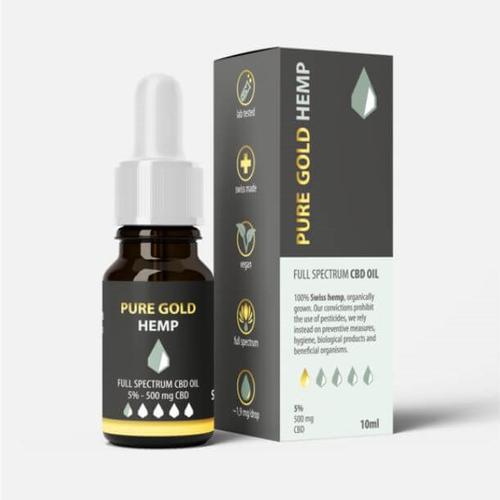 5% Pure Gold Hemp kender kivonat olaj 10ml