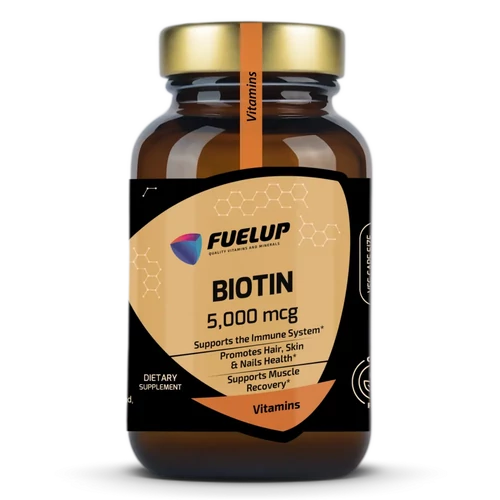Fuel-Up Biotin 5000 µg – Haj-, bőr- és körömtámogató kapszula (60 db)