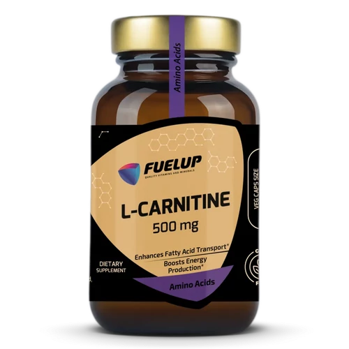 Fuel-Up L-Carnitine 500 mg – Természetes zsírégető és energiatámogató (60 db)