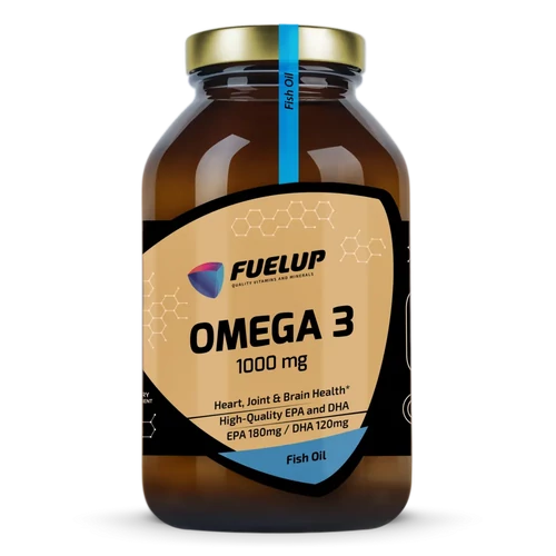 Fuel-Up Omega 3 1000 mg – Természetes halolaj EPA & DHA zsírsavakkal (180 kapszula)