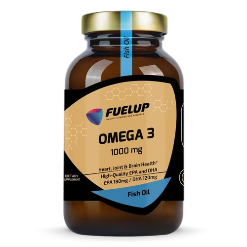 Fuel-Up Omega 3 1000 mg – Természetes halolaj EPA & DHA zsírsavakkal (90 kapszula)