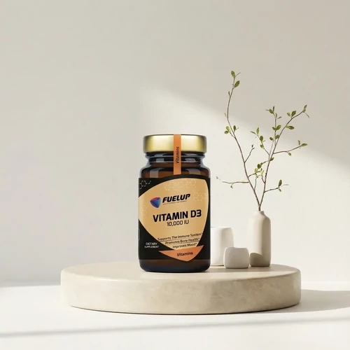 Fuel-Up Vitamin D3 10 000 NE – Nagy dózisú D3-vitamin lágyzselatin kapszulában (120 db)