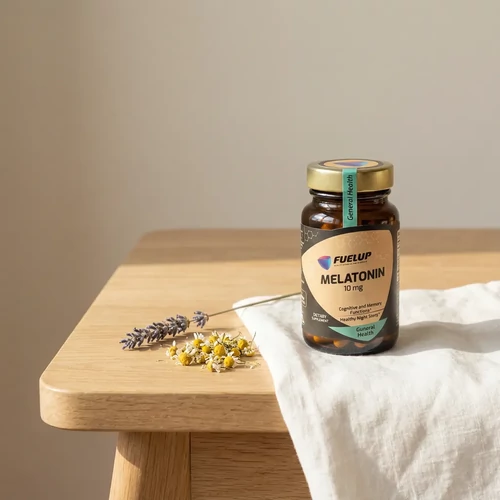 Fuel-Up Melatonin 10 mg – Természetes alvástámogató tabletta (60 db)