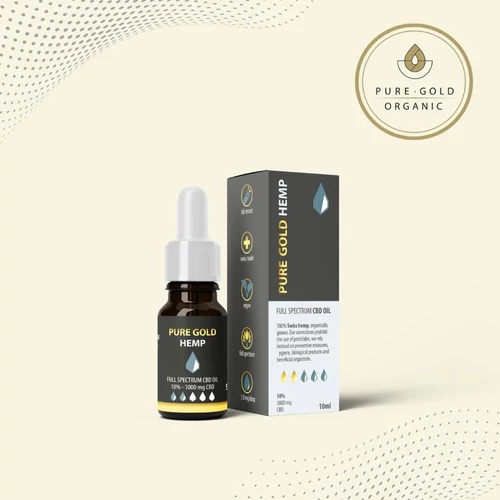 Pure Gold Kender virágzat kivonat 10% olaj 10ml