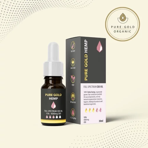 15% Pure Gold Hemp CBD olaj 30ml