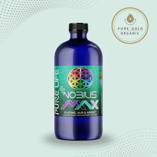Pure Gold NOBILIS MAX 77ppm platina-, arany- és ezüstkolloid 480ml