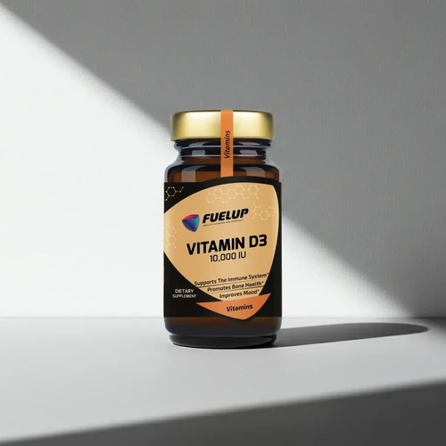 Fuel-Up Vitamin D3 10 000 IU – Nagy dózisú D3-vitamin lágyzselatin kapszulában (120 db)