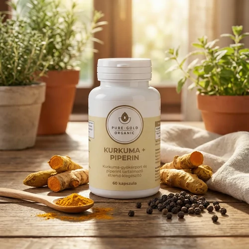 Kurkuma + Piperin – 60 vegán kapszula