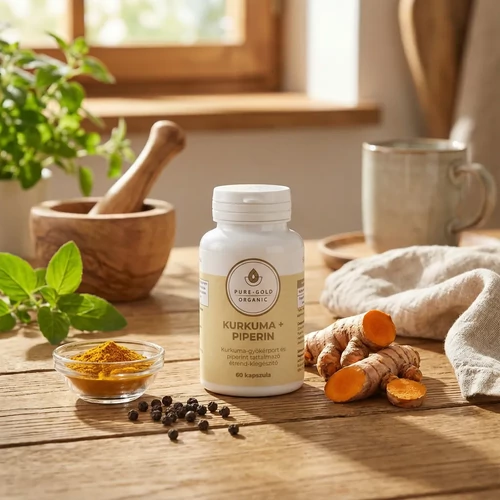 Kurkuma + Piperin – 60 vegán kapszula