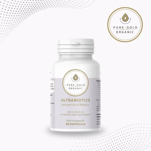 ULTRABIOTICS probiotikum – emésztési egyensúly támogatása, 60 kapszula