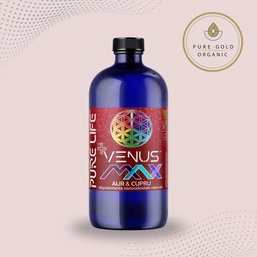 Pure Gold VENUS MAX 77ppm arany- és rézkolloid oldat 480ml