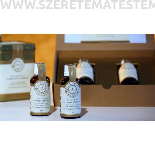 Cordyceps + Reishi + Shiitake – Bio Folyékony Kivonat 2x50ml