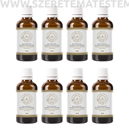 Pure Gold Organic Cordyceps Sinensis with BIO Reishi and Shiitake 8x50ml