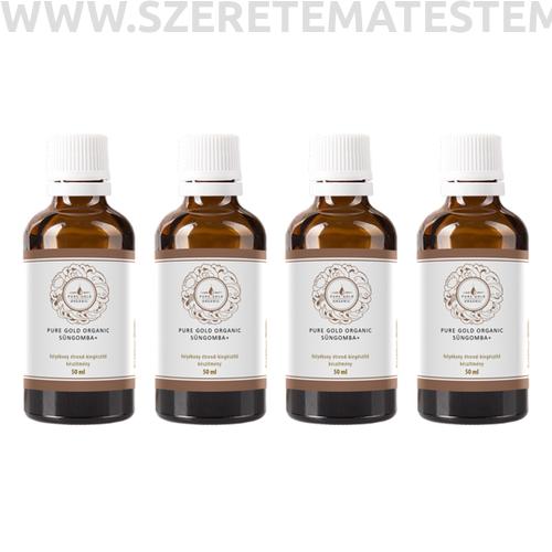 Pure Gold Organic Bio Süngomba folyékony kivonat 4x50ml