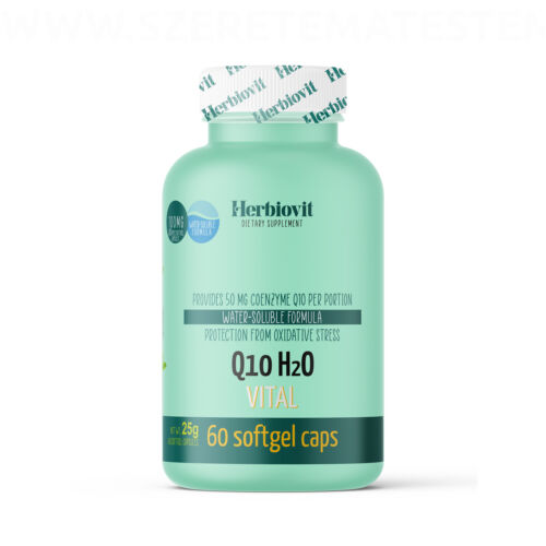 Herbiovit Q10 H2O Vital lágyzselatin kapszula – 60db