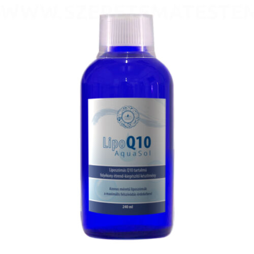 LipoQ10 Aqua Sol liposzomális koenzim Q10 tartalmú folyékony étrend-kiegészítő 240ml