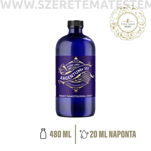 ARGENTUM+ 111ppm ezüstkolloid oldat 480ml